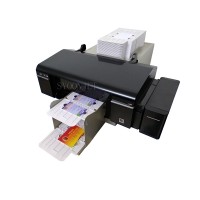 Auto Inkjet PVC ID Card Printer with 51pcs PVC card tray for Epson L800